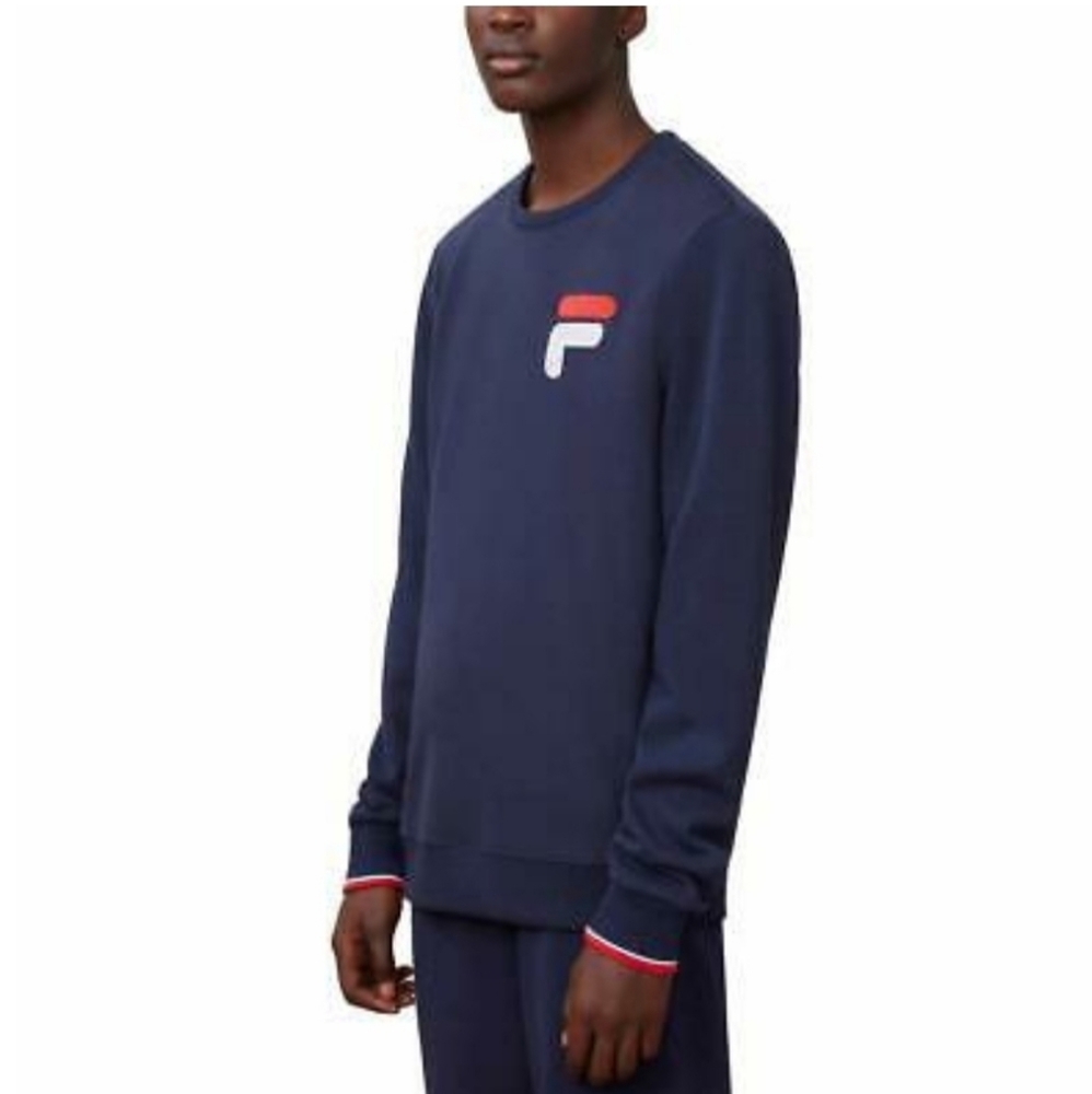 Fila Navy blue sweatshirt with logo in size XL